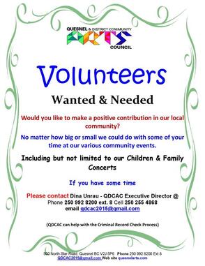 volunteers wanted poster